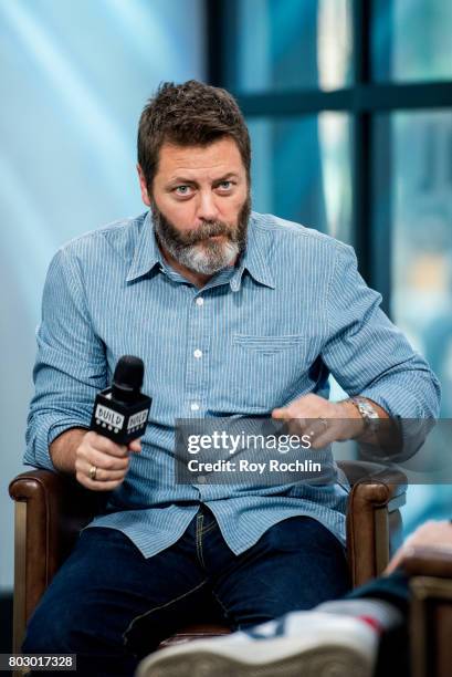 Nick Offerman discusses "Look & See" with the Build Series at Build Studio on June 28, 2017 in New York City.