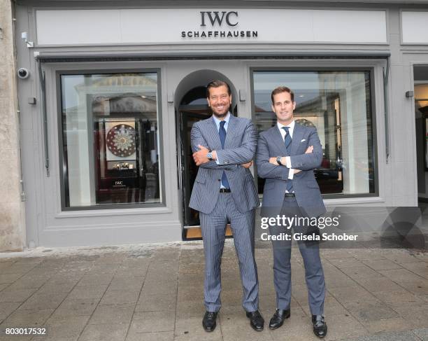 Henrik Ekdahl, Managing Director IWC Northern Europe and CEO IWC Schaffhausen, Christoph Grainger-Herr attend the exclusive grand opening event of...