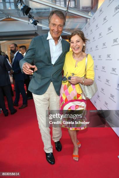 Ralph-Michael Nagel and wife Sabina Nagel attend the exclusive grand opening event of the new IWC Schaffhausen Boutique in Munich on June 28, 2017 in...