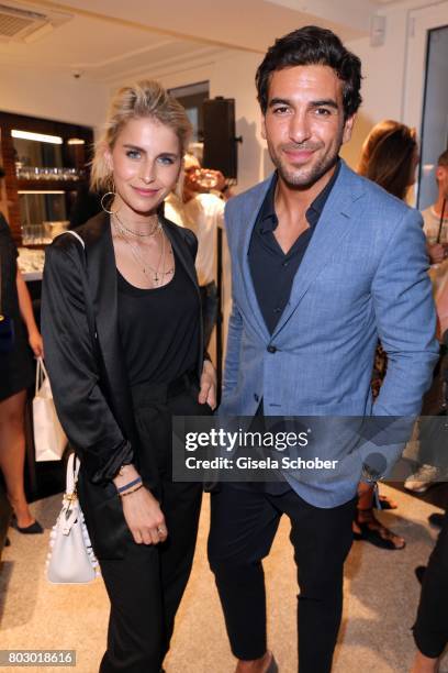 Caro Daur and Elyas M'Barek attend the exclusive grand opening event of the new IWC Schaffhausen Boutique in Munich on June 28, 2017 in Munich,...