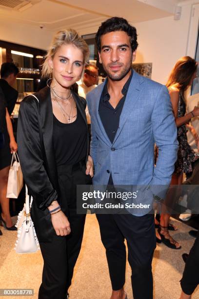 Caro Daur and Elyas M'Barek attend the exclusive grand opening event of the new IWC Schaffhausen Boutique in Munich on June 28, 2017 in Munich,...