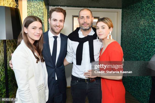 Amanda Alagem, David Alagem, Nico Mizrahi and Jamie Mizrahi attend Waldorf Astoria Beverly Hills Grand Opening Cocktail Celebration on June 28, 2017...