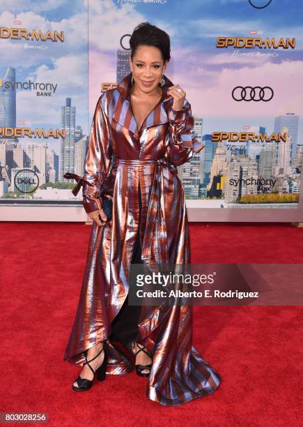 Selenis Leyva attends the premiere of Columbia Pictures' "Spider-Man: Homecoming" at TCL Chinese Theatre on June 28, 2017 in Hollywood, California.