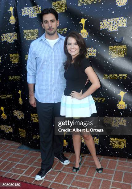 Jeremy Slater and Melissa Russell attend the 43rd Annual Saturn Awards at The Castaway on June 28, 2017 in Burbank, California.