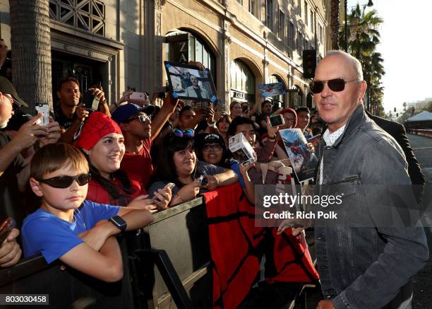 Michael Keaton attends the World Premiere of 'Spider-Man: Homecoming' hosted by Audi at TCL Chinese Theatre on June 28, 2017 in Hollywood, California.