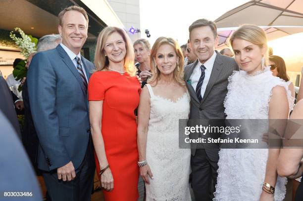 Robert Greenblatt, Dawn Hudson; Adele Alagem; Chip Sullivan and Alexis Alagem attend Waldorf Astoria Beverly Hills Grand Opening Cocktail Celebration...