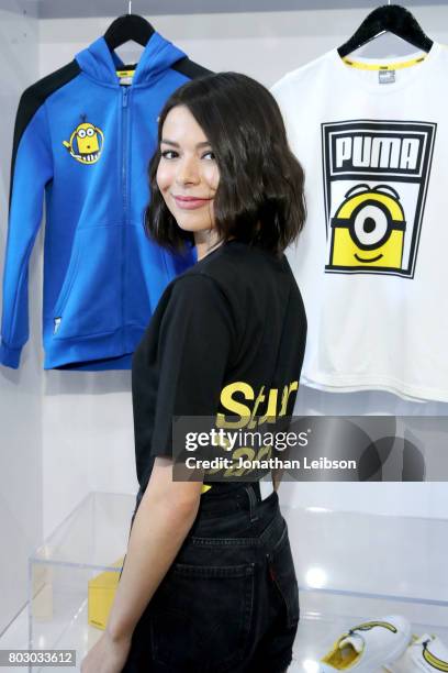 Miranda Cosgrove attends the Puma x Minions Collaboration Launch at BAIT on June 28, 2017 in Los Angeles, California.