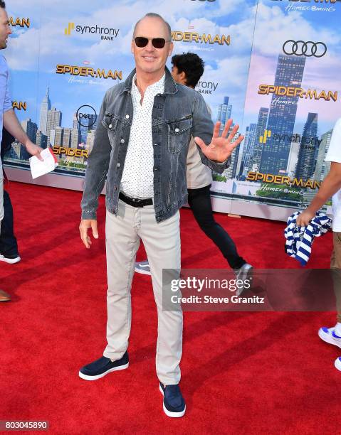 Michael Keaton arrives at the Premiere Of Columbia Pictures' "Spider-Man: Homecoming" at TCL Chinese Theatre on June 28, 2017 in Hollywood,...