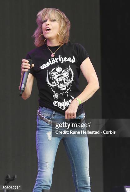 The Pretenders perform on day 2 of the Glastonbury Festival 2017 at Worthy Farm, Pilton on June 23, 2017 in Glastonbury, England.