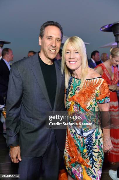 Jon Bosse and Lili Bosse attend Waldorf Astoria Beverly Hills Grand Opening Cocktail Celebration on June 28, 2017 in Beverly Hills, California.