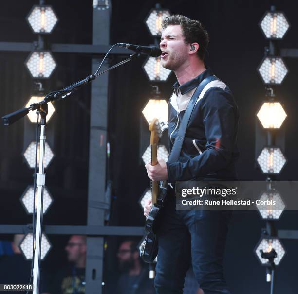 Royal Blood perform on day 2 of the Glastonbury Festival 2017 at Worthy Farm, Pilton on June 23, 2017 in Glastonbury, England.