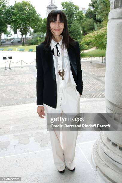 Artistic Director of Lanvin, Bouchra Jarrar is Decorated "Officier de l'Ordre des Arts et des Lettres" at "Palais Galliera, Musee de la Mode de la...