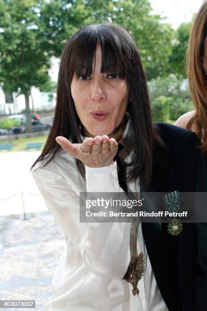 Artistic Director of Lanvin, Bouchra Jarrar is Decorated "Officier de l'Ordre des Arts et des Lettres" at "Palais Galliera, Musee de la Mode de la...