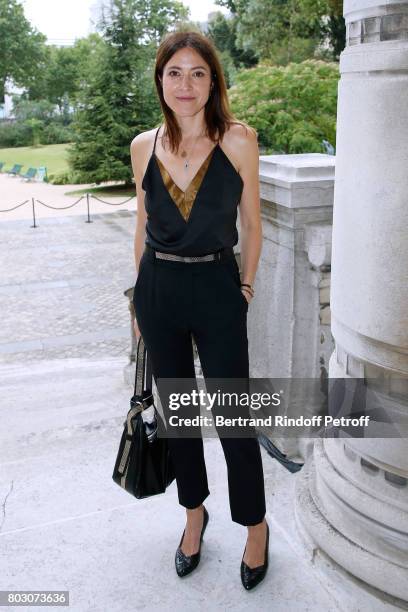 Singer Keren Ann attends Artistic Director of Lanvin, Bouchra Jarrar is Decorated "Officier de l'Ordre des Arts et des Lettres" at "Palais Galliera,...