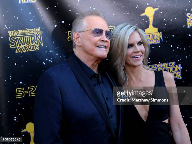 Lee Majors and Faith Majors attend the 43rd Annual Saturn Awards at The Castaway on June 28, 2017 in Burbank, California.