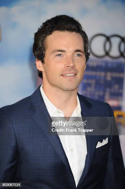 Actot Ian Harding attends the premiere of Columbia Pictures' "Spider-Man: Homecoming" held at TCL Chinese Theatre on June 28, 2017 in Hollywood,...