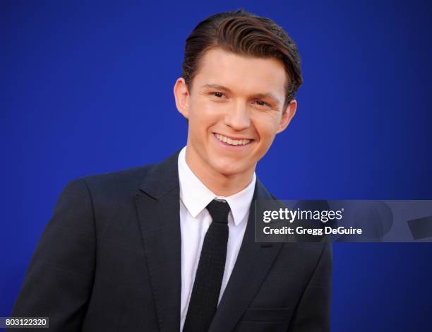 Tom Holland arrives at the premiere of Columbia Pictures' "Spider-Man: Homecoming" at TCL Chinese Theatre on June 28, 2017 in Hollywood, California.