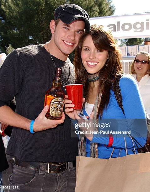 Kellan Lutz and Kayla Ewell at Velvet Crossing