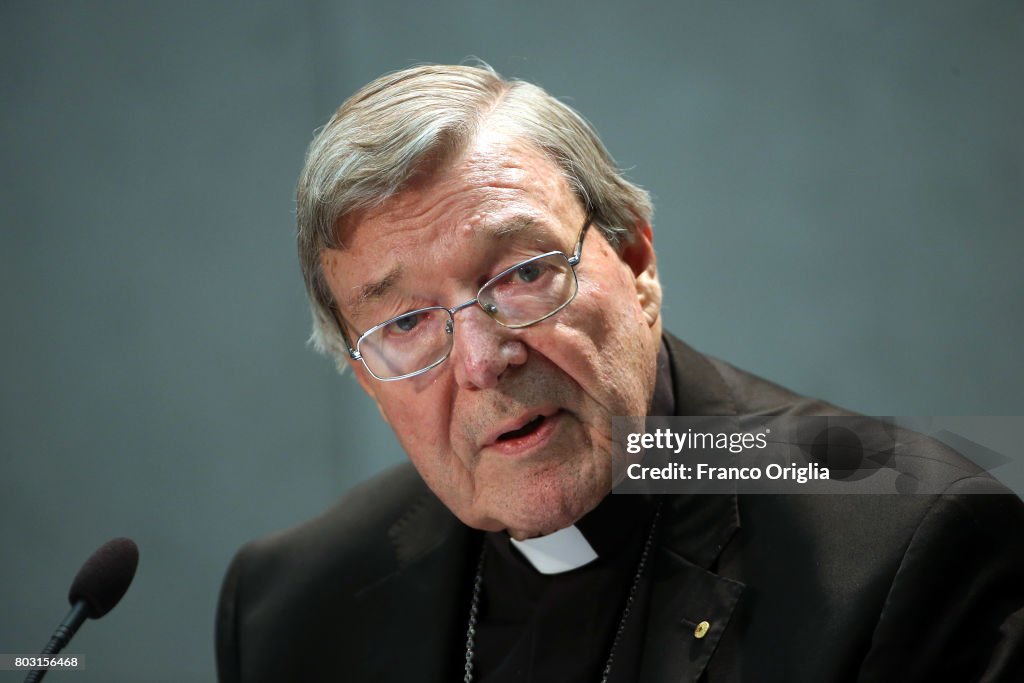 Cardinal George Pell Holds A Press Conference