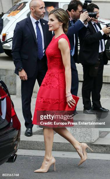 Queen Letizia of Spain attends the 40th legislative elections anniversary at Spanish parliament on June 28, 2017 in Madrid, Spain.