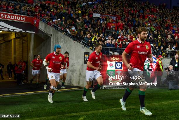 Wellington , New Zealand - 27 June 2017; Iain Henderson of the British & Irish Lions during the match between Hurricanes and the British & Irish...