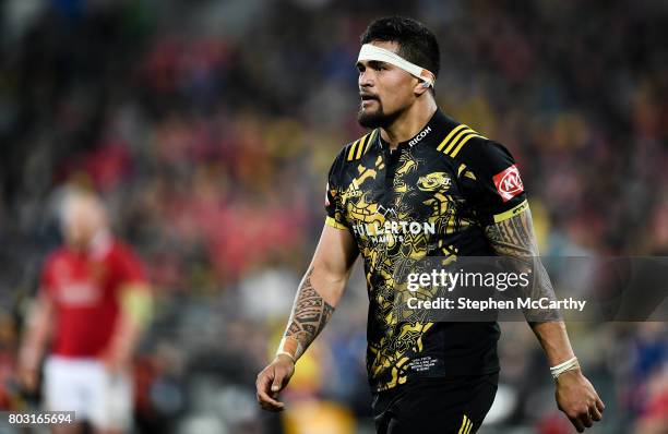 Wellington , New Zealand - 27 June 2017; Vaea Fifita of of the Hurricanes during the match between Hurricanes and the British & Irish Lions at...