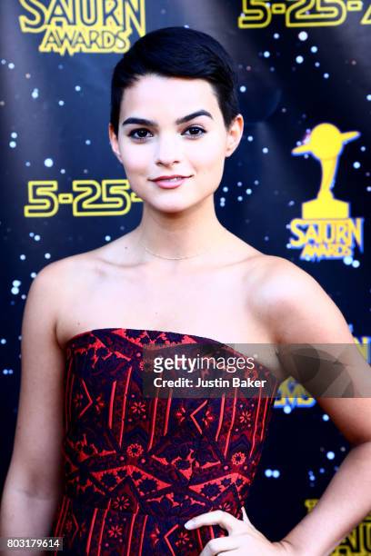 Brianna Hildebrand attends the 43rd Annual Saturn Awards at The Castaway on June 28, 2017 in Burbank, California.