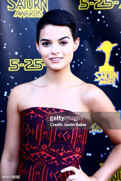 Brianna Hildebrand attends the 43rd Annual Saturn Awards at The Castaway on June 28, 2017 in Burbank, California.