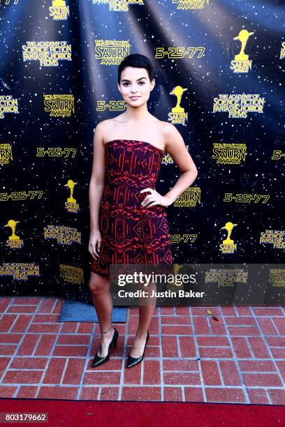 Brianna Hildebrand attends the 43rd Annual Saturn Awards at The Castaway on June 28, 2017 in Burbank, California.