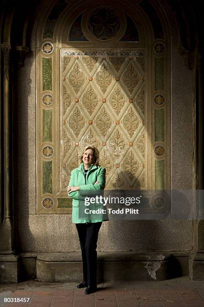 Author Linda Fairstein, is photographed in Central Park for USA Today. Published image.