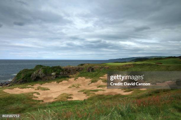 The approach to the green on the par 4, ninth hole of the newly opened King Robert the Bruce Course which was formerly known as the Kintyre Course...