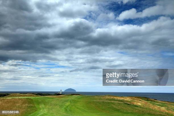 View looking down the par 5, eighth hole of the newly opened King Robert the Bruce Course which was formerly known as the Kintyre Course that has...