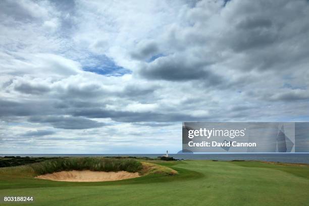 View looking down the par 5, eighth hole of the newly opened King Robert the Bruce Course which was formerly known as the Kintyre Course that has...