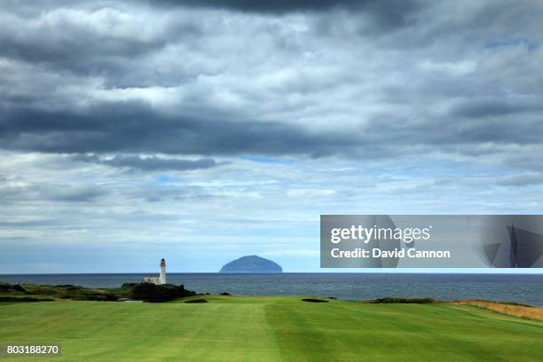 View looking down the par 5, eighth hole of the newly opened King Robert the Bruce Course which was formerly known as the Kintyre Course that has...