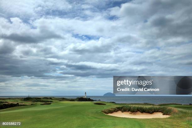 View looking down the par 5, eighth hole of the newly opened King Robert the Bruce Course which was formerly known as the Kintyre Course that has...