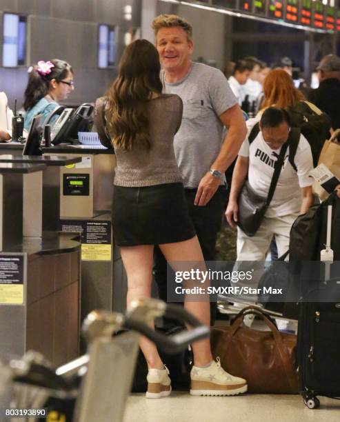 Gordon Ramsay and his daughter, Holly Anna Ramsay are seen on June 28, 2017 in Los Angeles, California.