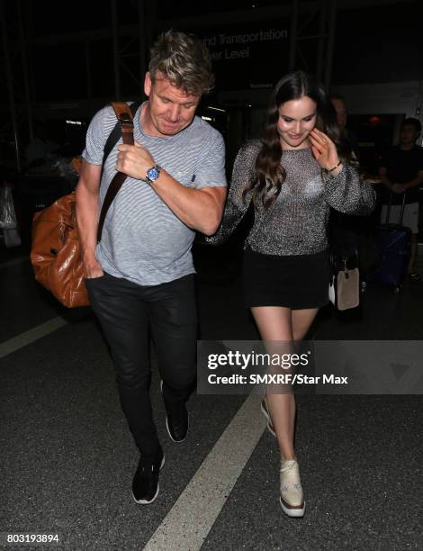 Gordon Ramsay and his daughter, Holly Anna Ramsay are seen on June 28, 2017 in Los Angeles, California.