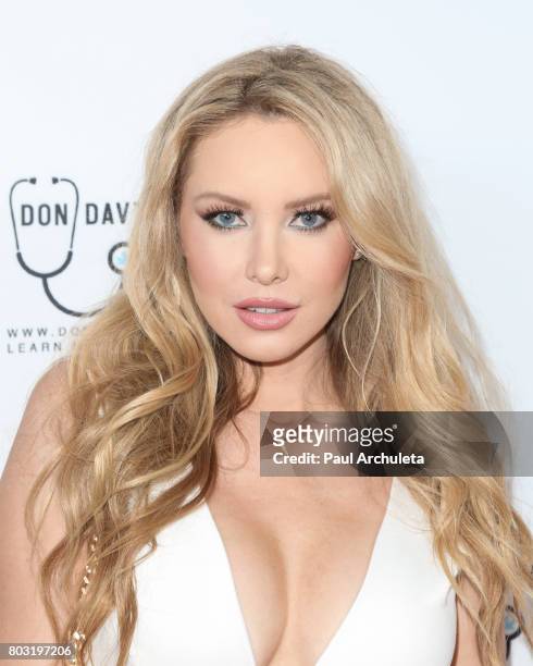 Playboy Playmate Tiffany Toth attends the 2nd annual "Babes In Toyland Support Our Troops" charity event at Avalon on June 28, 2017 in Hollywood,...