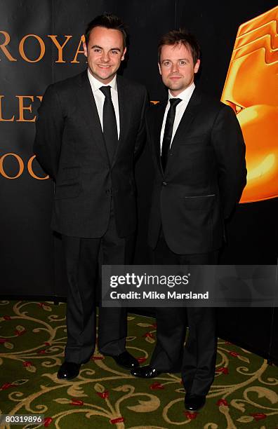 Ant McPartlin and Declen Donelly attend The Royal Television Society Programme Awards held at the Grosvenor House Hotel on March 19, 2008 in London,...