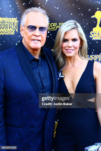 Lee Majors and Faith Majors attend the 43rd Annual Saturn Awards at The Castaway on June 28, 2017 in Burbank, California.