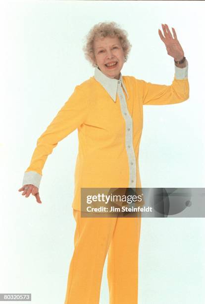 Actress Carla Laemmle who spoke the first words in the opening scene of the 1931 Horror film Dracula poses for a portrait in Los Angeles, California...