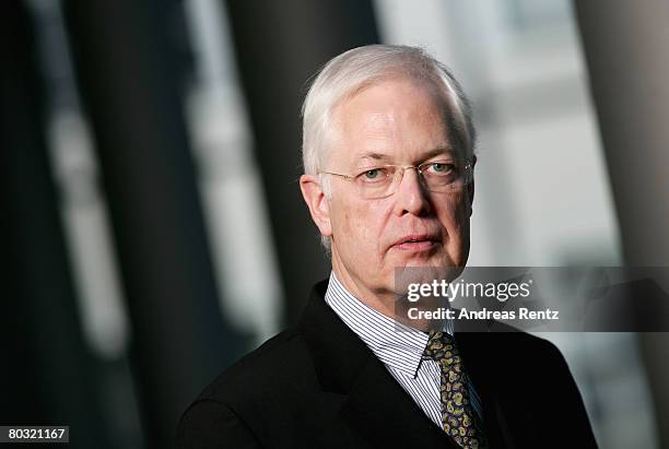 Johannes Voecking, Chairman 'BARMER' health insurance company, poses for a portrait after the presentation on March 20, 2008 in Berlin, Germany....