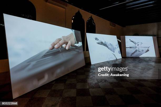 The Antarctic Pavilion" at Palazzo Molina a San Basegio, commissioned by Alexander Ponomarev and sponsored by Kaspersky Lab as part of the Antarctic...