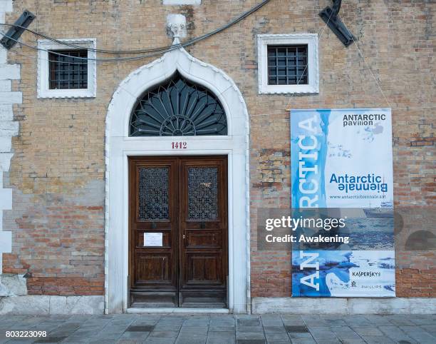 The Antarctic Pavilion" at Palazzo Molina a San Basegio, commissioned by Alexander Ponomarev and sponsored by Kaspersky Lab as part of the Antarctic...