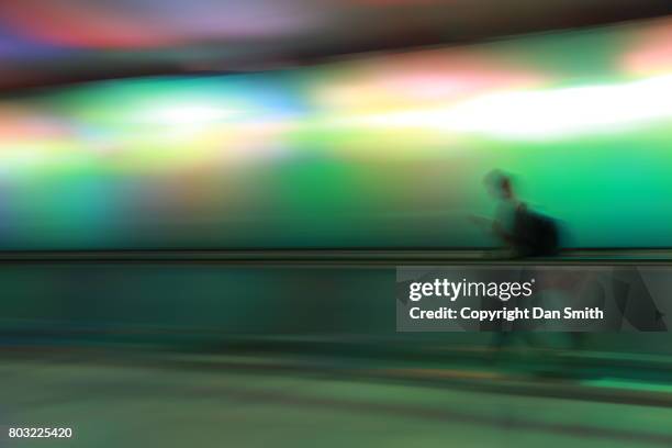 colorful commute - people on colored background stock pictures, royalty-free photos & images