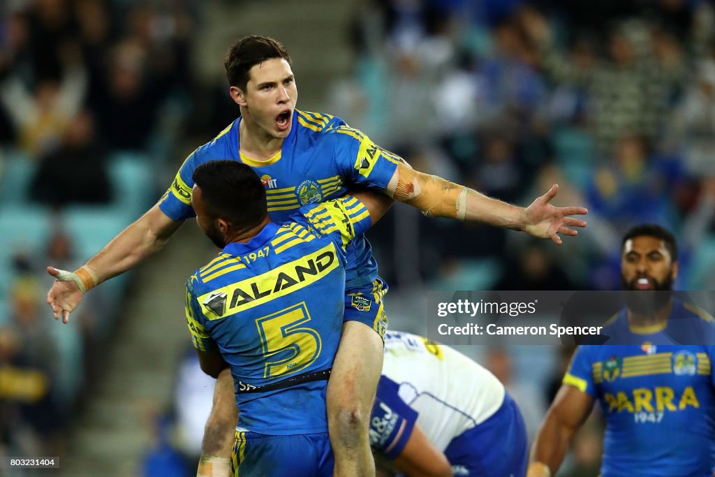 NRL Rd 17 - Eels v Bulldogs