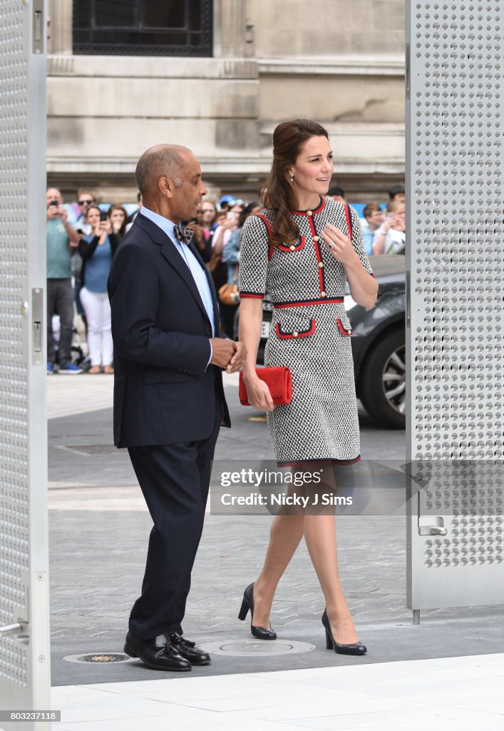 The Duchess Of Cambridge Visits The New V&A Exhibition Road Quarter