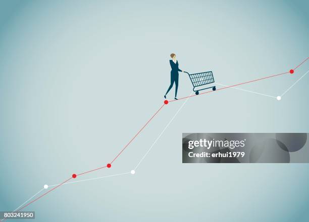 stockillustraties, clipart, cartoons en iconen met business - supermarkt