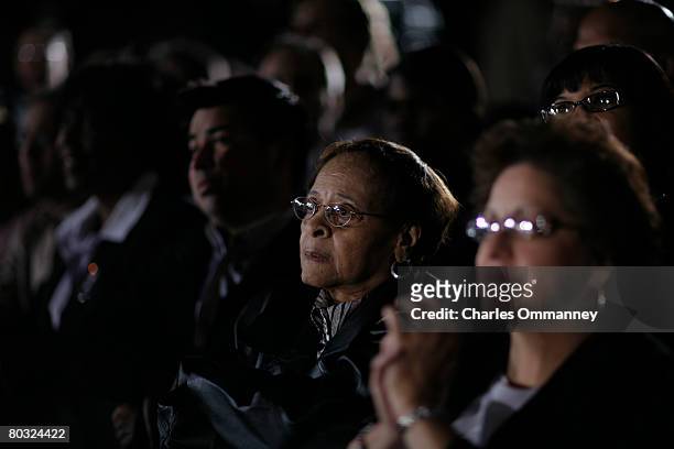 Supporters of Democratic presidential hopeful Sen. Barack Obama of Illinois at a post-primary rally March 4, 2008 in San Antonio, Texas. Poll results...