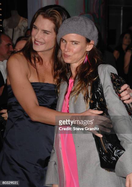 Brooke Shields and Juliette Lewis arrives at the Prada Presents Trembled Blossoms LA on March 19, 2008 at Prada Beverly Hills Epicenter in Beverly...